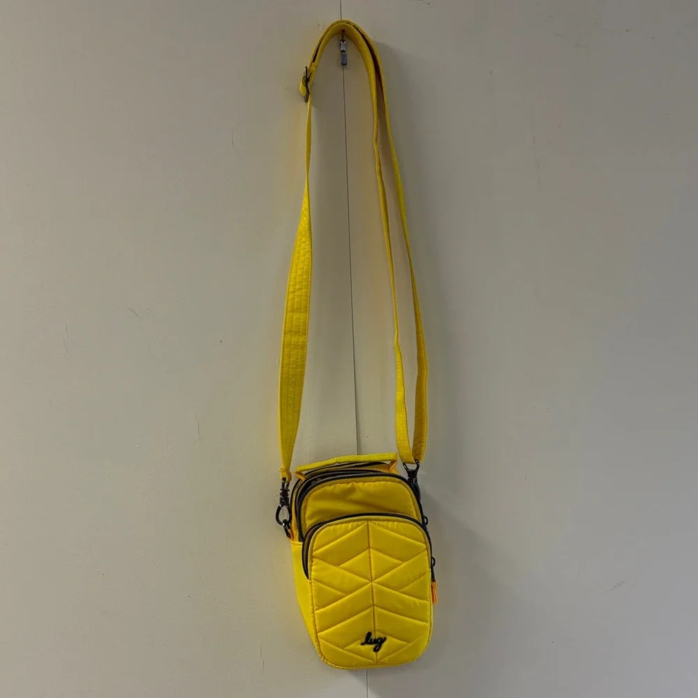 Lug Yellow Quilted Crossbody Bag - Picture 3 of 3
